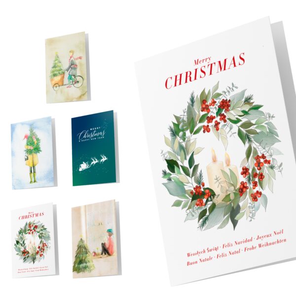 Todas las tarjetas de Navidad del modelo December