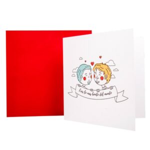 TARJETA DE FELICITACIÓN "LO MÁS BONITO ÉL"