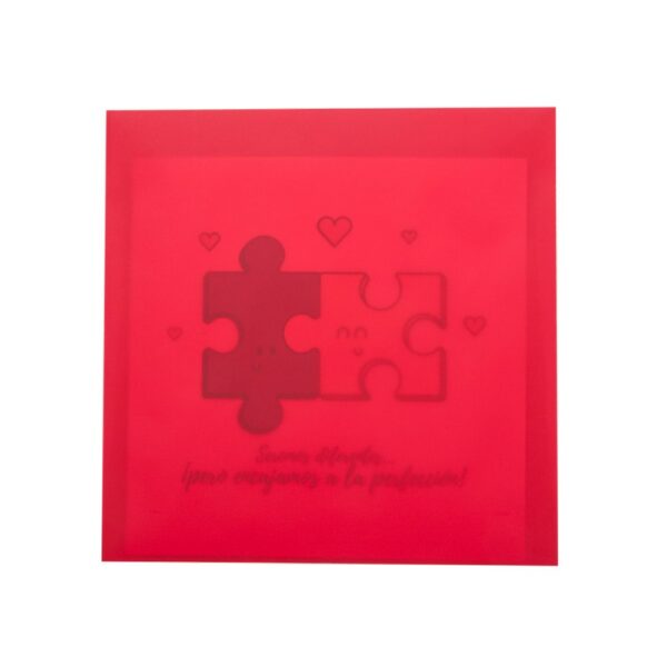 TARJETA DE FELICITACIÓN "PUZZLE LOVERS"