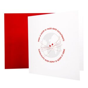 TARJETA DE FELICITACIÓN "LOVE IS EVERYWHERE"