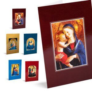 10 TARJETAS DE NAVIDAD "MADONNAS"