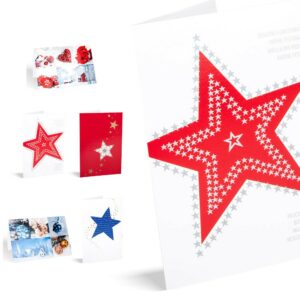 10 TARJETAS DE NAVIDAD "PIC A STAR"