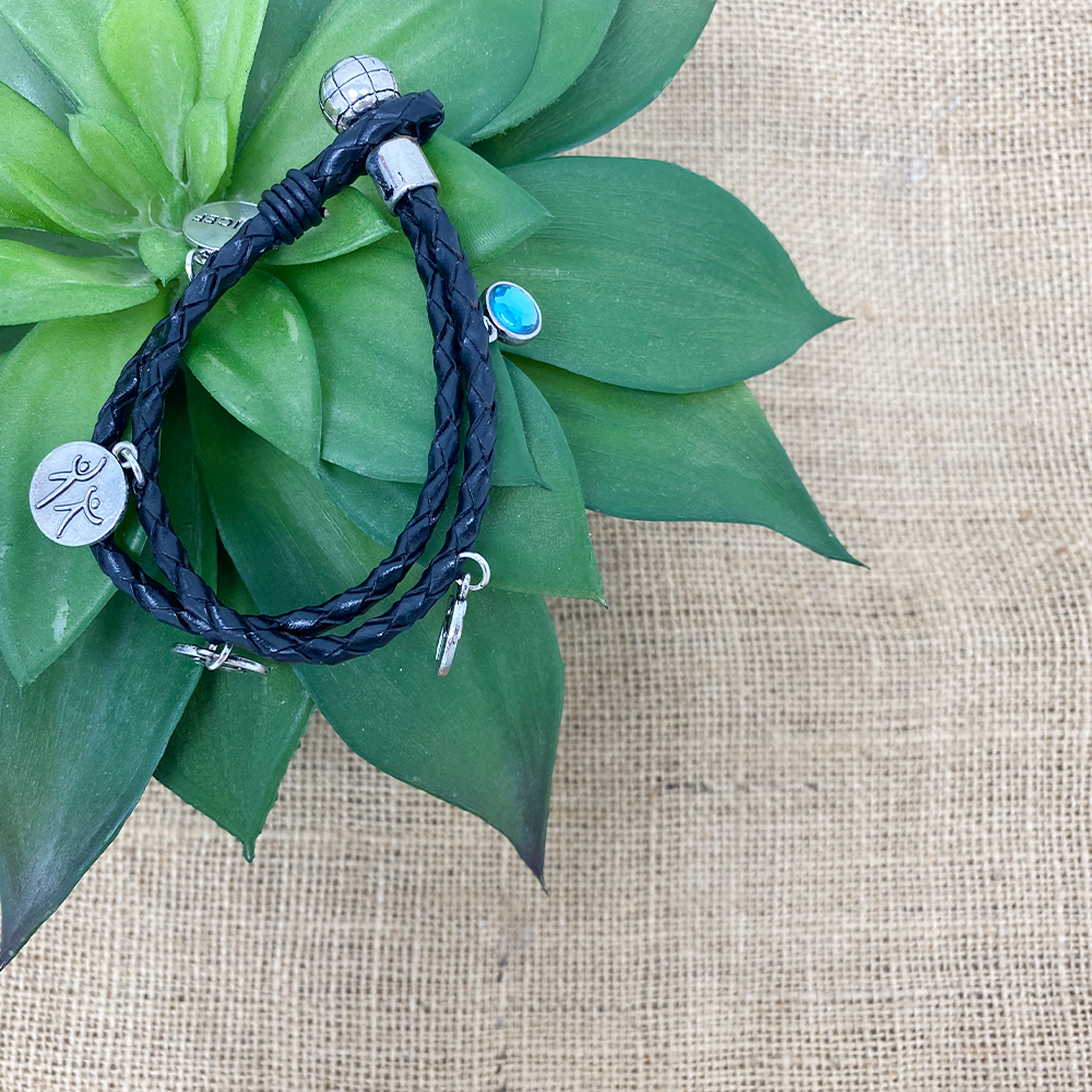 PULSERA "PAZ" DE CUERO ECOSOSTENIBLE