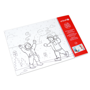 Manteles individuales impermeables para colorear con motivos navideños